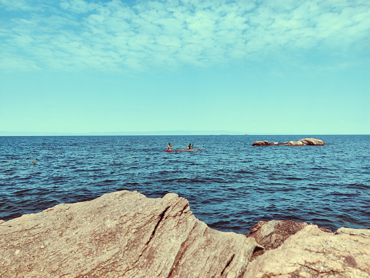 Fishermen on Lake Kariba near Siavonga, Zambia